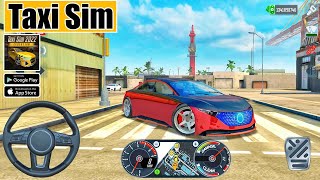 Taxi Sim Evolution - Driving Mercedes Benz VISION EQS CAR - Android Gameplay #48 screenshot 3