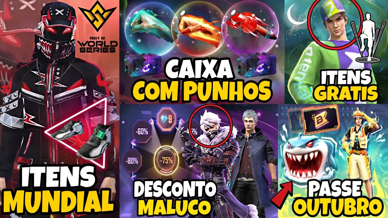 PEGUE AGORA! COLETE GRÁTIS SKINS DEMON SLAYER EMOTE DE GRAÇA ZENITSU  TANJIRO INOSUKE FREE FIRE ff 