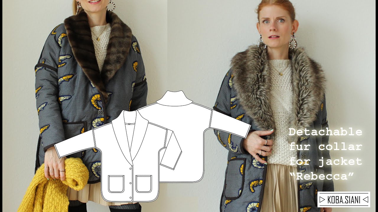 Detachable fur collar for the "Rebecca" jacket / Abnehmbarer Fellkragen für die Jacke "Rebecca"