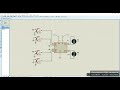 Circuito de control de giro de dos motores DC con driver L293D en Proteus