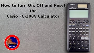 How to turn On, Off, and Reset the Casio FC-200V Financial Consultant Calculator