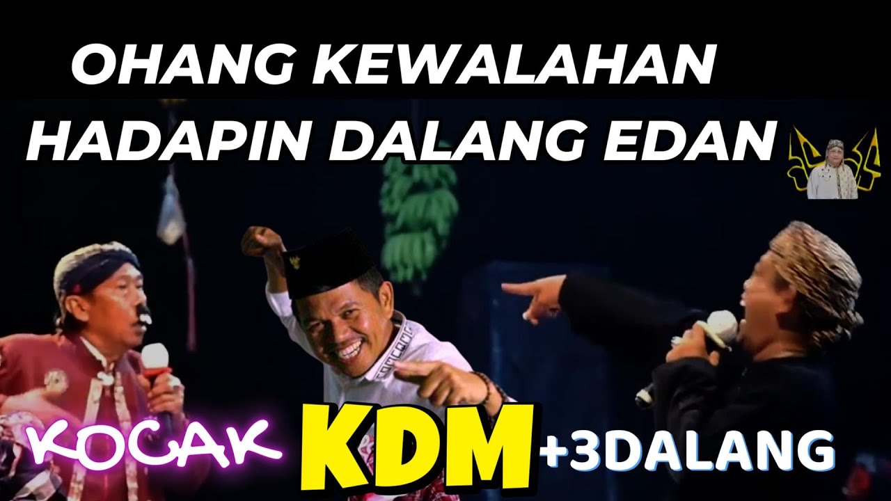 [KOCAK BANGET] DALANG EDAN MENGACAUKAN ACARA 3DALANG+ KANG DEDI MULYADI [KDM] - BODORAN WAYANG GOLEK