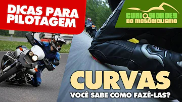 Como fazer curvas com motocicletas?