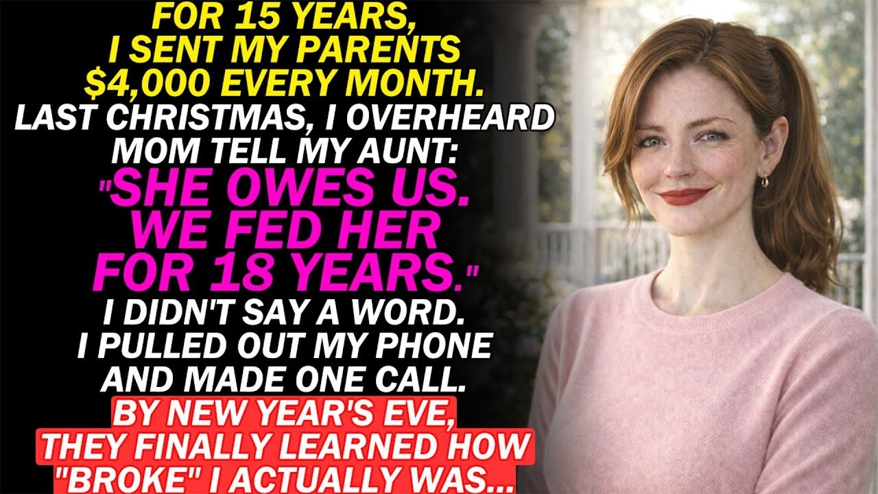 My Parents Said I 'Owed Them' For Raising Me—On New Year's Eve, I Showed The Family 15 Years Of