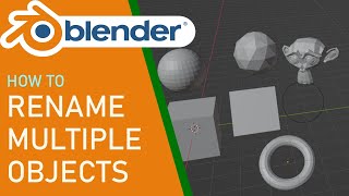 How to rename multiple objects at once in blender screenshot 4