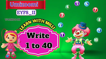 UMIZOOMI MATHS: Counting 1 To 40 | Count And Write| Easy Way To Teach Numbers| Read Aloud| EYFS-2|20