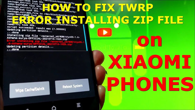 Ошибка установки zip. Error installing zip file twrp.
