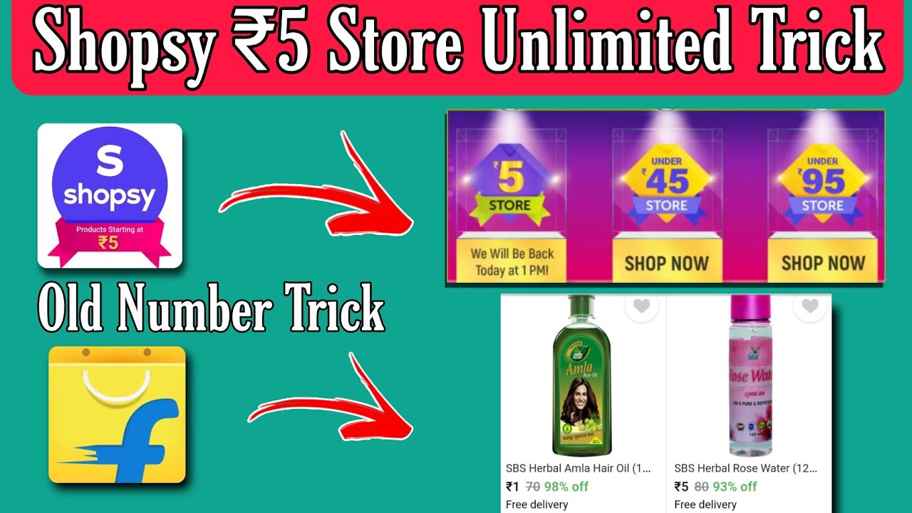 Shopsy ₹5 Products Old Number Unlimited Trick | Shopsy ₹1 Shopping Loot | shopsy ₹5 store trick