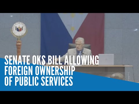 Senate OKs bill allowing foreign ownership of public services