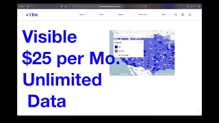 Visible $25 Unlimited Data   July 2021