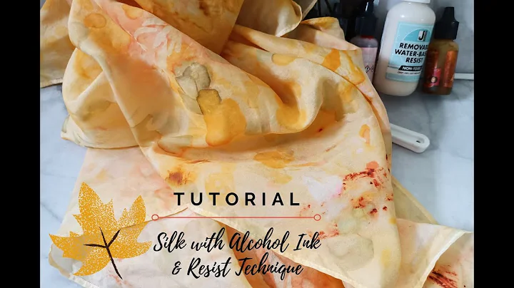 Silk Scarf Tutorial Painting with Alcohol Ink
