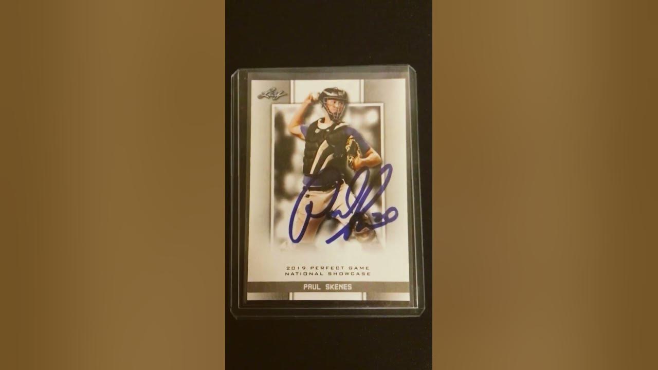 Paul Skenes Signed Baseball Card viral shorts YouTube