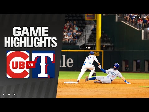 Cubs vs. Rangers Game Highlights (3/31/24) 
