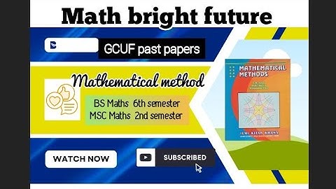 #gcuf #pastpapers |Past papers of GCUF affiliated colleges|MM|BS Maths 6th semester|