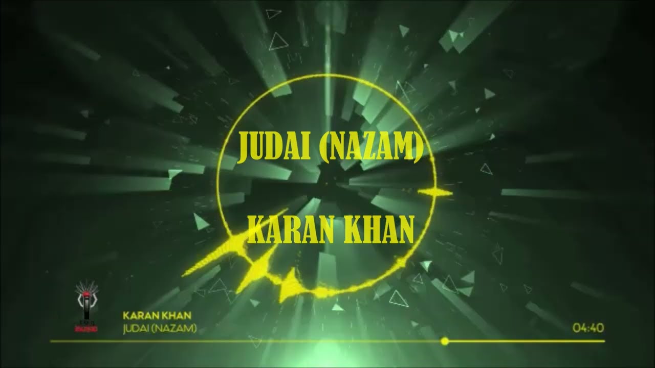 Karan Khan - Judai (Nazam) (Official)