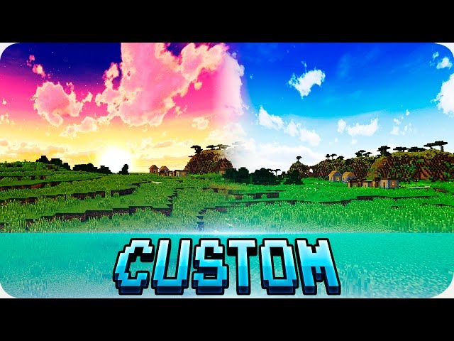 CÉUS REALISTAS TEXTURA MINECRAFT - CUSTOM SKY 1.12 / 1.11 / 1.10 / 1.9 /  1.8