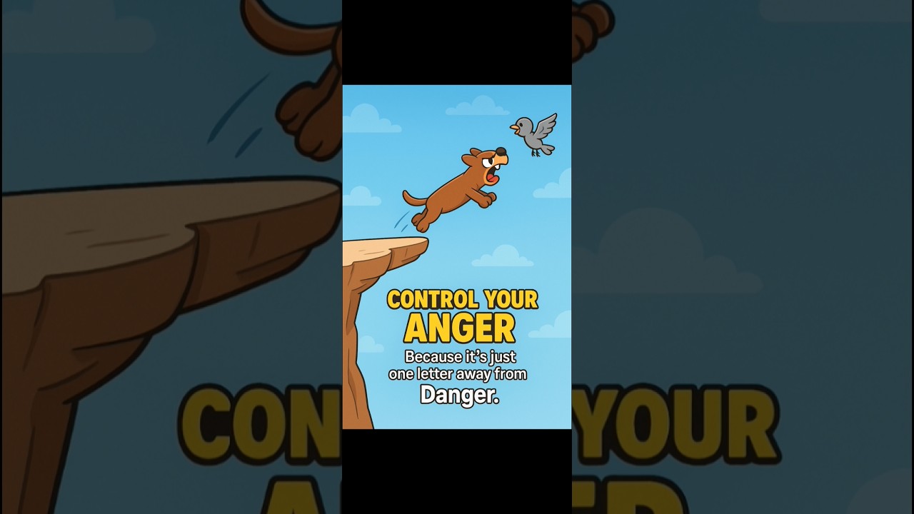 Anger vs Danger.. only one letter is different.. 🧐