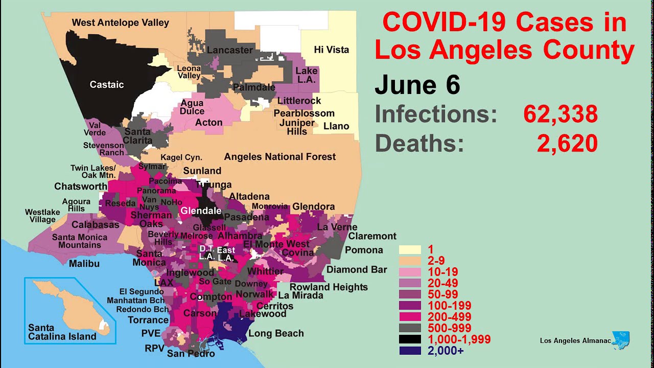 Coronavirus Cases In Los Angeles County Time lapse Map March July Coronavirus Cases In Los Angeles County Time lapse Map March July
