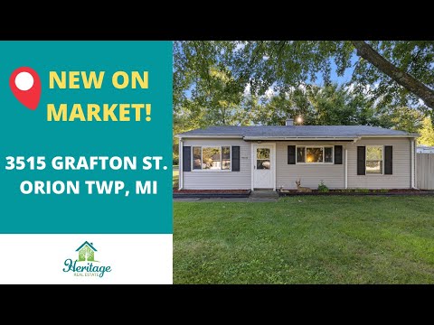 3515 Grafton Street, Orion Township, MI home video tour
