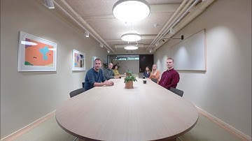 Huddly Director demo for Huddly Crew in large room