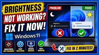 How to Fix Brightness Not Working in Windows 11 | Windows 11 Brightness Problem Solved 2026