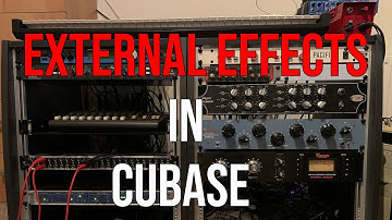 How I use external effects in Cubase in my Home Studio
