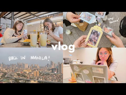 back in manila ✈️ life update, meeting up w/ friends, k-pop concert