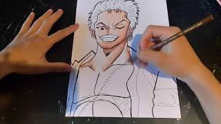 Roronoa Zoro - Speed Drawing (One Piece)