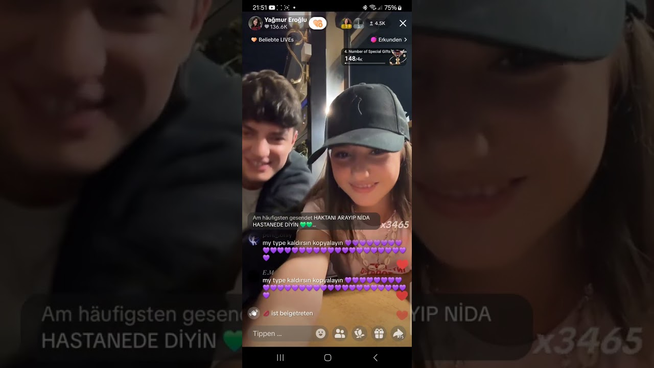 Damla Nur Eroğlu ve Furkan Efe Cetinkaya Canlı Yayın Part 3 (17.07.2025) #damfur