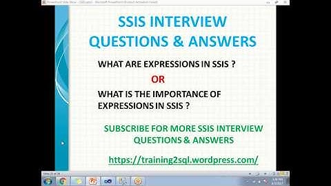 SSIS INTERVIEW QUESTIONS | WHAT ARE EXPRESSIONS IN SSIS | IMPORTANCE OF EXPRESSIONS IN SSIS