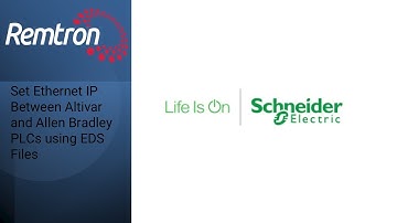 Set Ethernet IP Between Altivar and Allen Bradley PLCs Using EDS Files