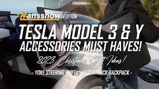 Tesla Model 3 & Y Accessories - Yoke Steering Wheel & Cybertruck Backpack Review by Myong | Camera to Freedom 257 views 5 months ago 2 minutes, 40 seconds