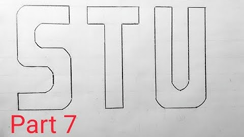 How to Draw Alphabet S,T,U-Step By Step || Easy Drawing Tutorial For Beginners-Part 7 || Art Gvg