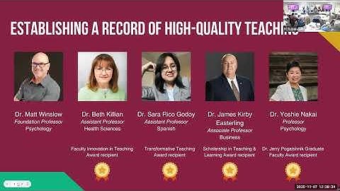 New Faculty Seminar: Establish a Record of High-Quality Teaching
