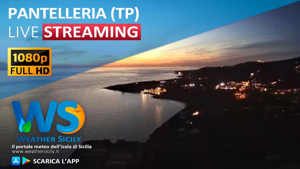 🔴 Pantelleria live webcam (CISAR IQ9PX) - Porto di Scauri - Panoramica W