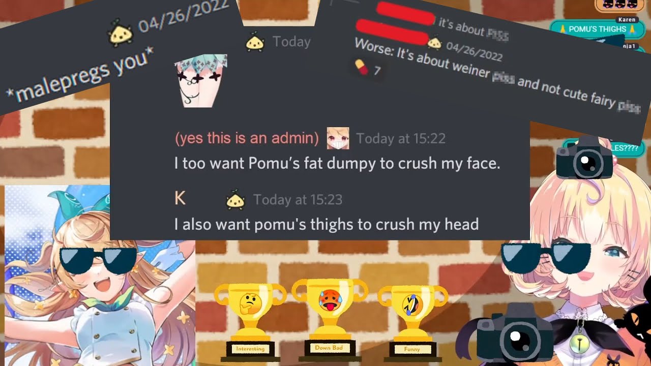 Pomu reads extremely sussy comments from her fan Discord【NIJISANJI EN】