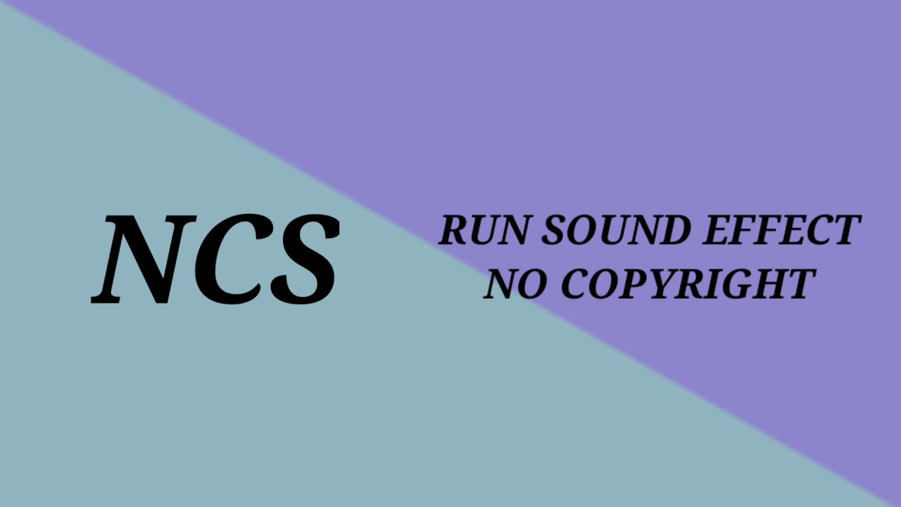 run sound effect no copyright YouTube