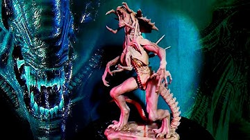 Sculpting XENOMORPH , Pred-Alien Queen monster clay