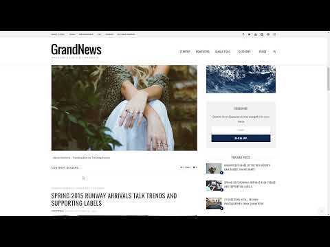 Grand News Magazine Newspaper HTML editorial responsive