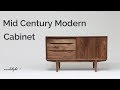 build a mid century modern cabinet with sliding door 북유럽 디자인 서랍장 | woodelight