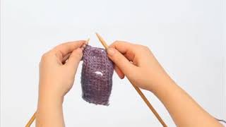 Cast off buttonhole worked over two rows