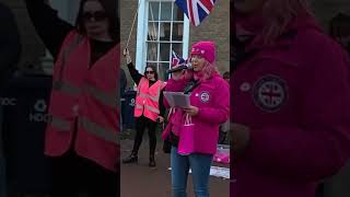Demanding Justice #pinkladies #protest #huntingdon #march #speaker #womensafety