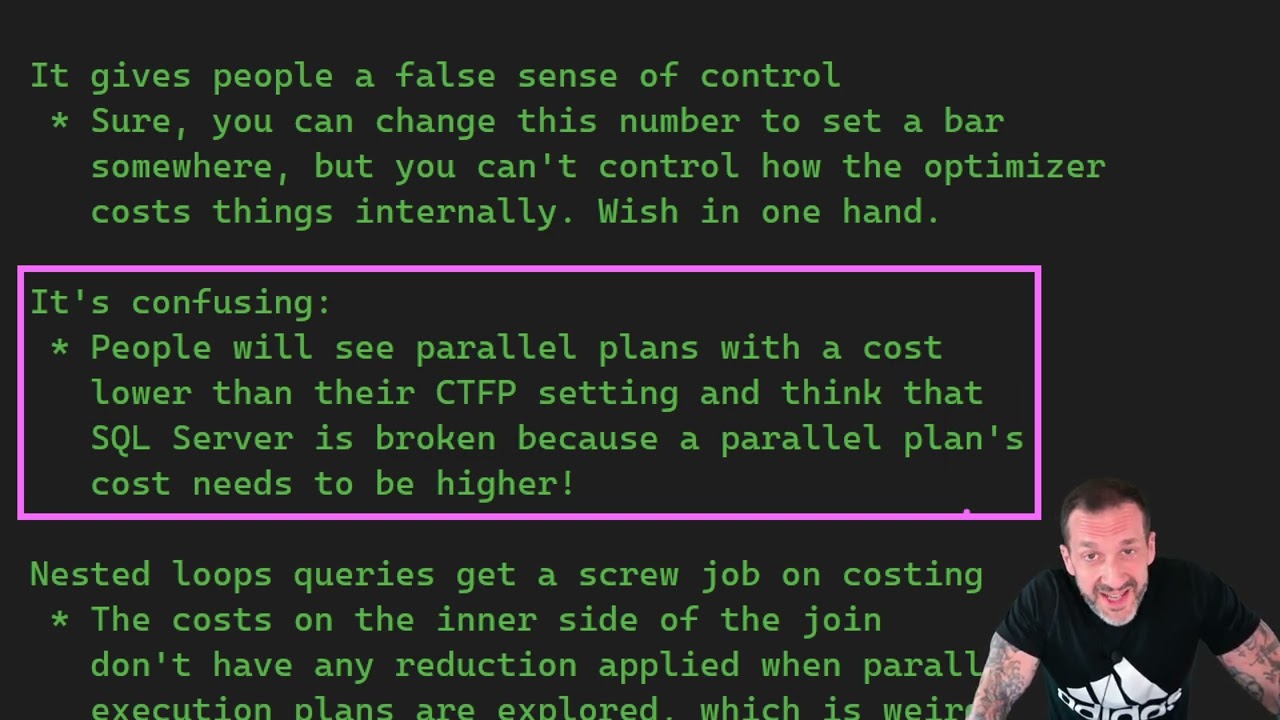 It's Time to Get Rid of the Cost Threshold for Parallelism Setting.