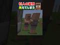 【マイクラ】村人の裏側が見えてしまうバグw? #minecraft #java