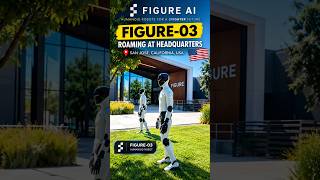 Humanoid Robots walking all around Figure-AI Headquaters #ai #humanoidrobot #figureai #technology