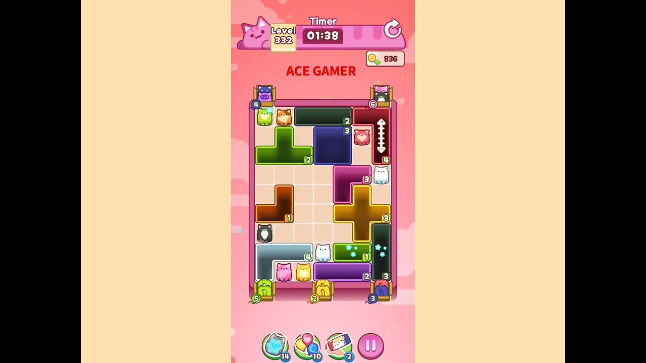 Drop the cat level 332 walkthrough solution 