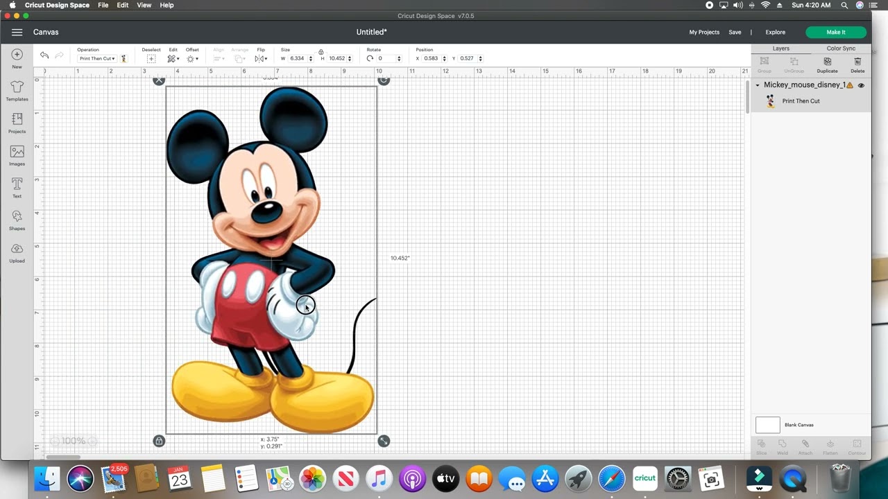 Print And Cut + Cricut Tutorial + Easy Going Tutorial + Start To Finish + Design Space Help