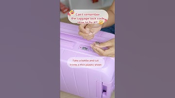 😱 Forgot your luggage lock code? Don