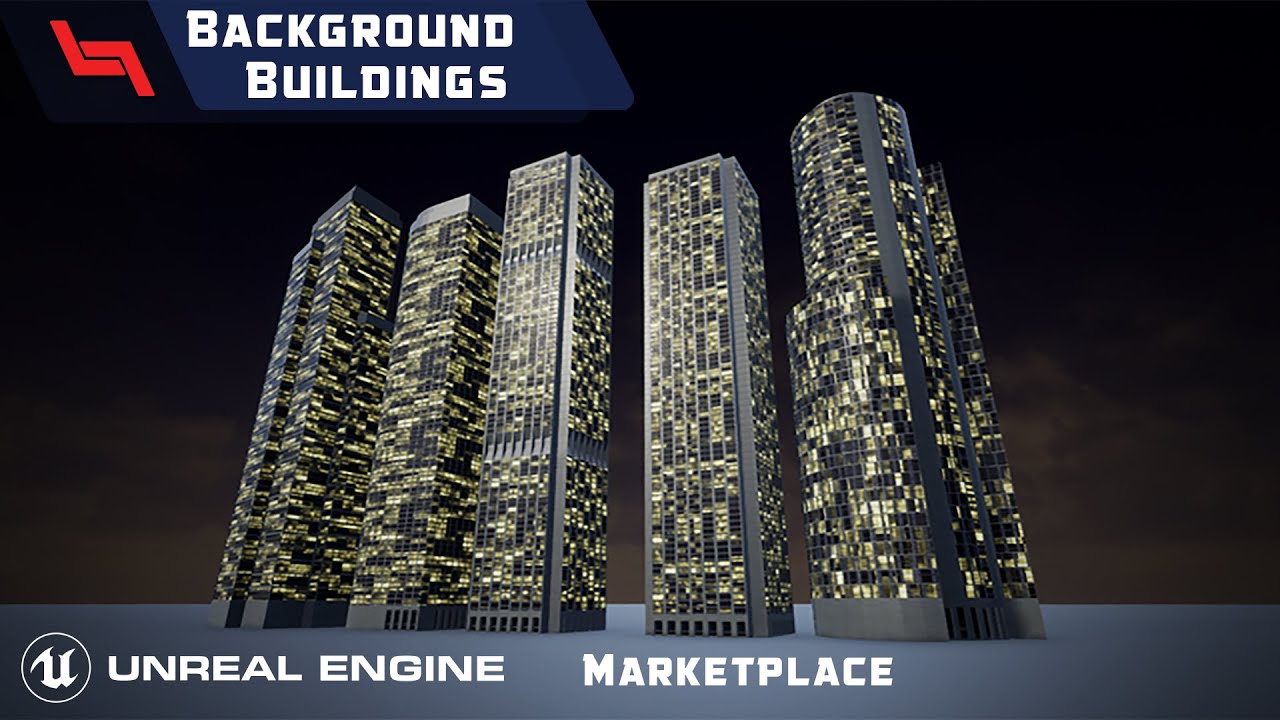 Background Buildings Unreal Marketplace Teaser Trailer YouTube