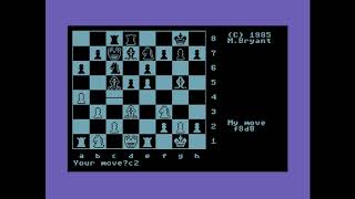 Colossus Chess 4.0 - C64 Commodore 64 game playthrough with commentary